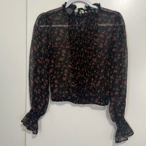 Forever 21 - Black, floral blouse